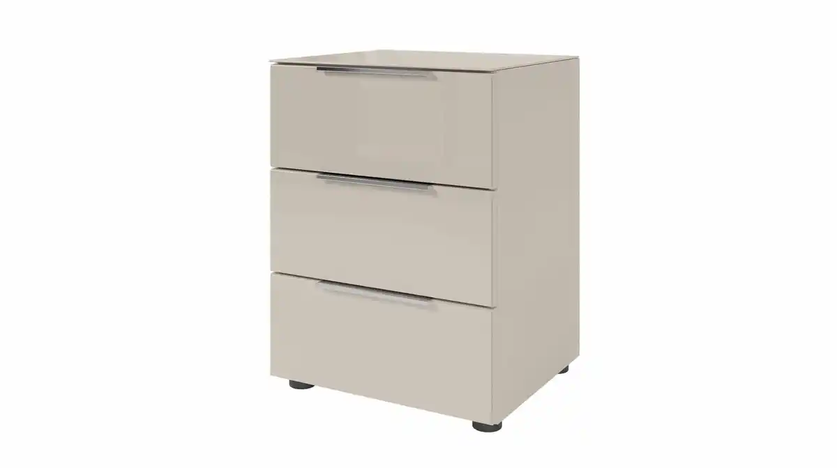 Bild 1 von Nachttisch Kaschmir - Glasfront - 45 x 40 cm Nachtkommode - SANTORIN