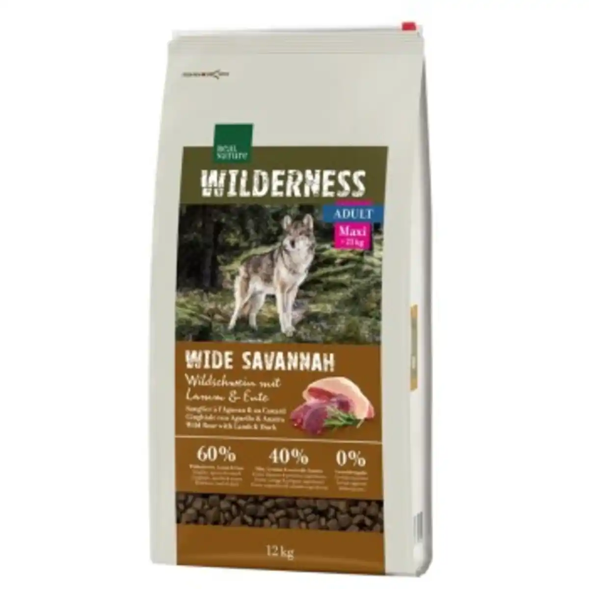 Bild 1 von REAL NATURE WILDERNESS Maxi Adult Wide Savannah mit Wildschwein, Lamm & Ente 12 kg