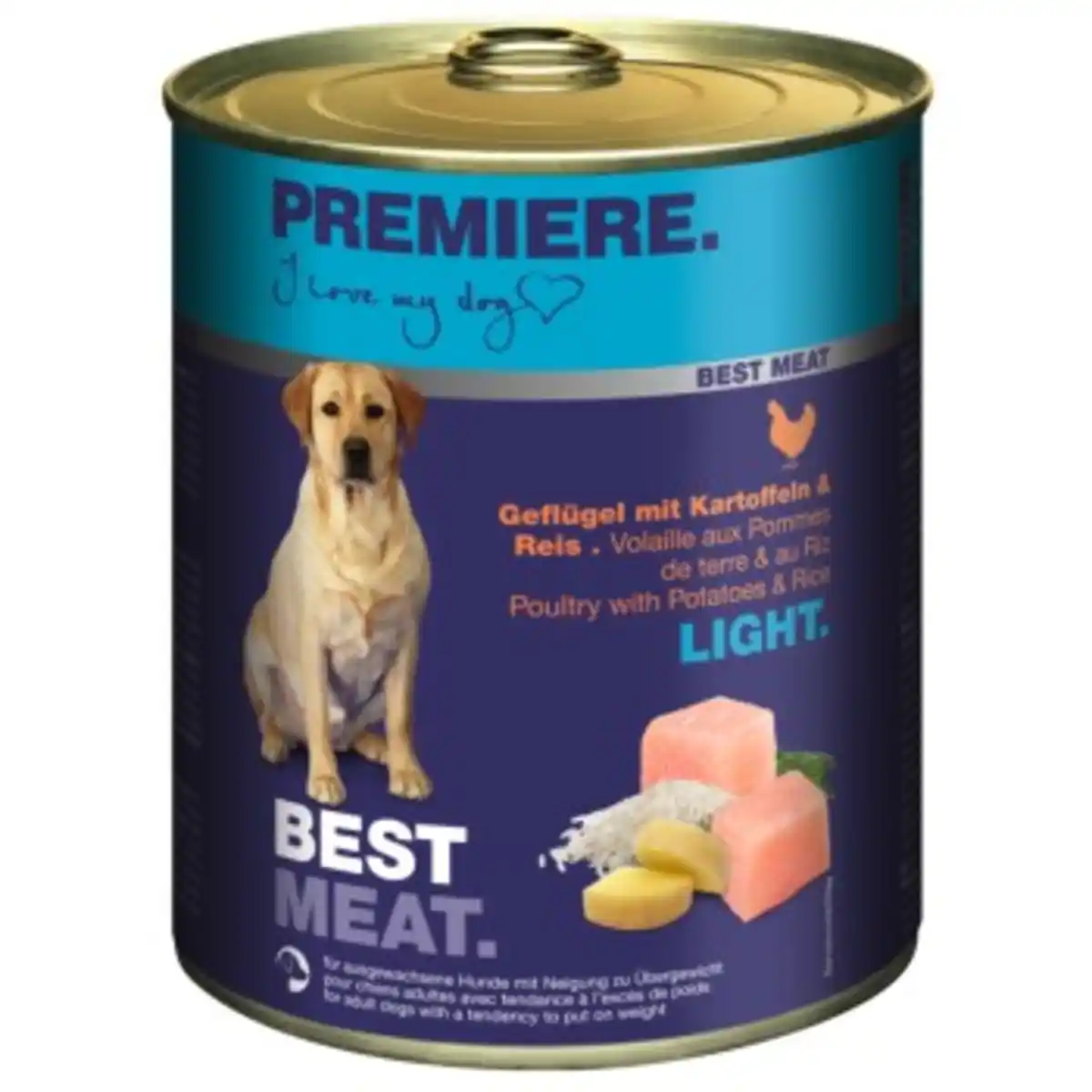 Bild 1 von PREMIERE Best Meat Light Geflügel und Reis 6x800 g