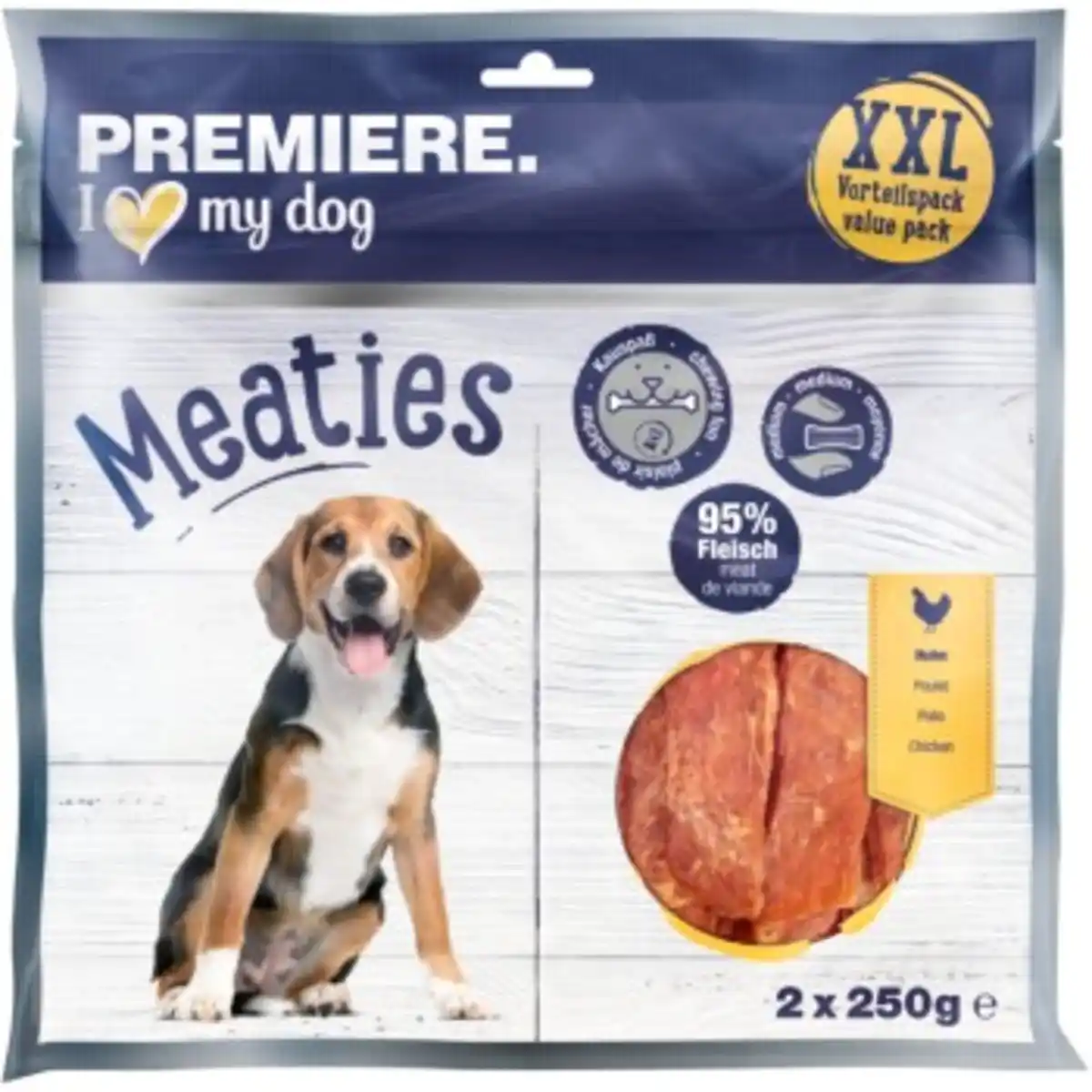Bild 1 von PREMIERE Pure Meaties Huhn XXL 2x250g