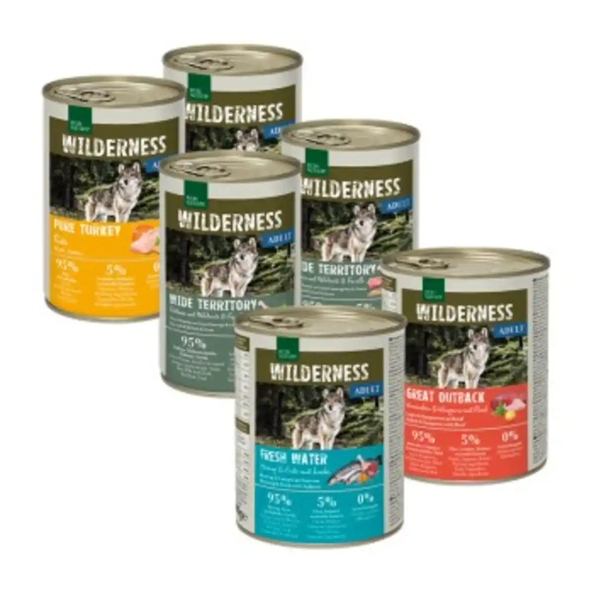 Bild 1 von REAL NATURE Wilderness Adult 6x400 g Mixpaket 2