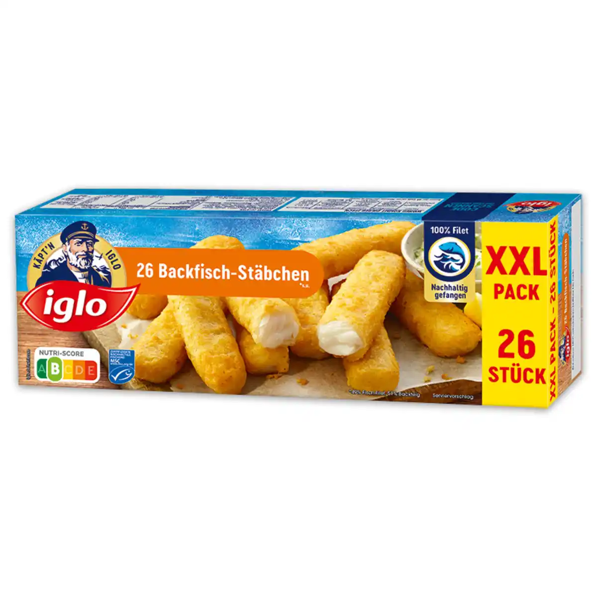 Bild 2 von Iglo Backfisch-Stäbchen / Filegro XXL