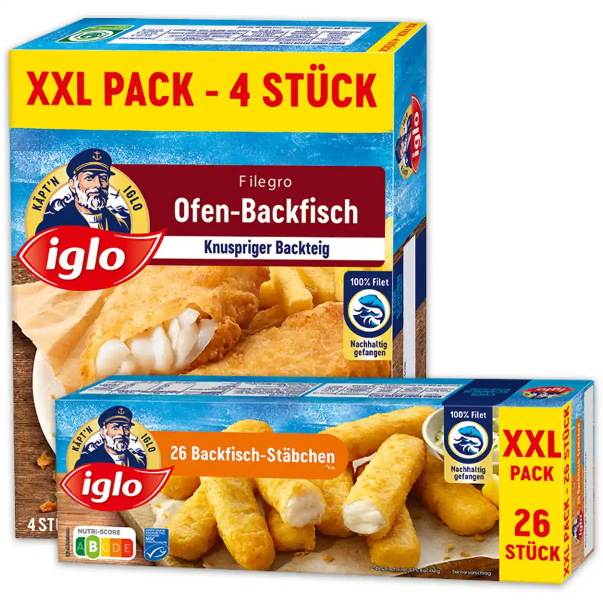 Bild 1 von Iglo Backfisch-Stäbchen / Filegro XXL