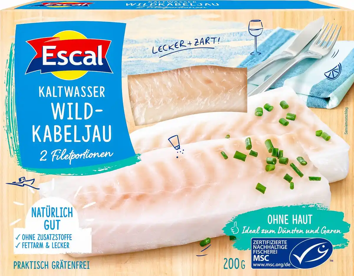 Bild 1 von ESCAL Kaltwasser-Fischfilet, 200-g-Packg.