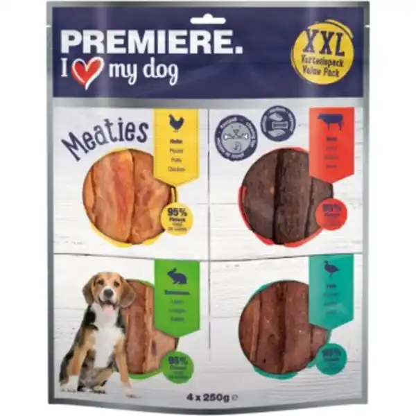 Bild 1 von PREMIERE Pure Meaties XXL Mix 4x250g