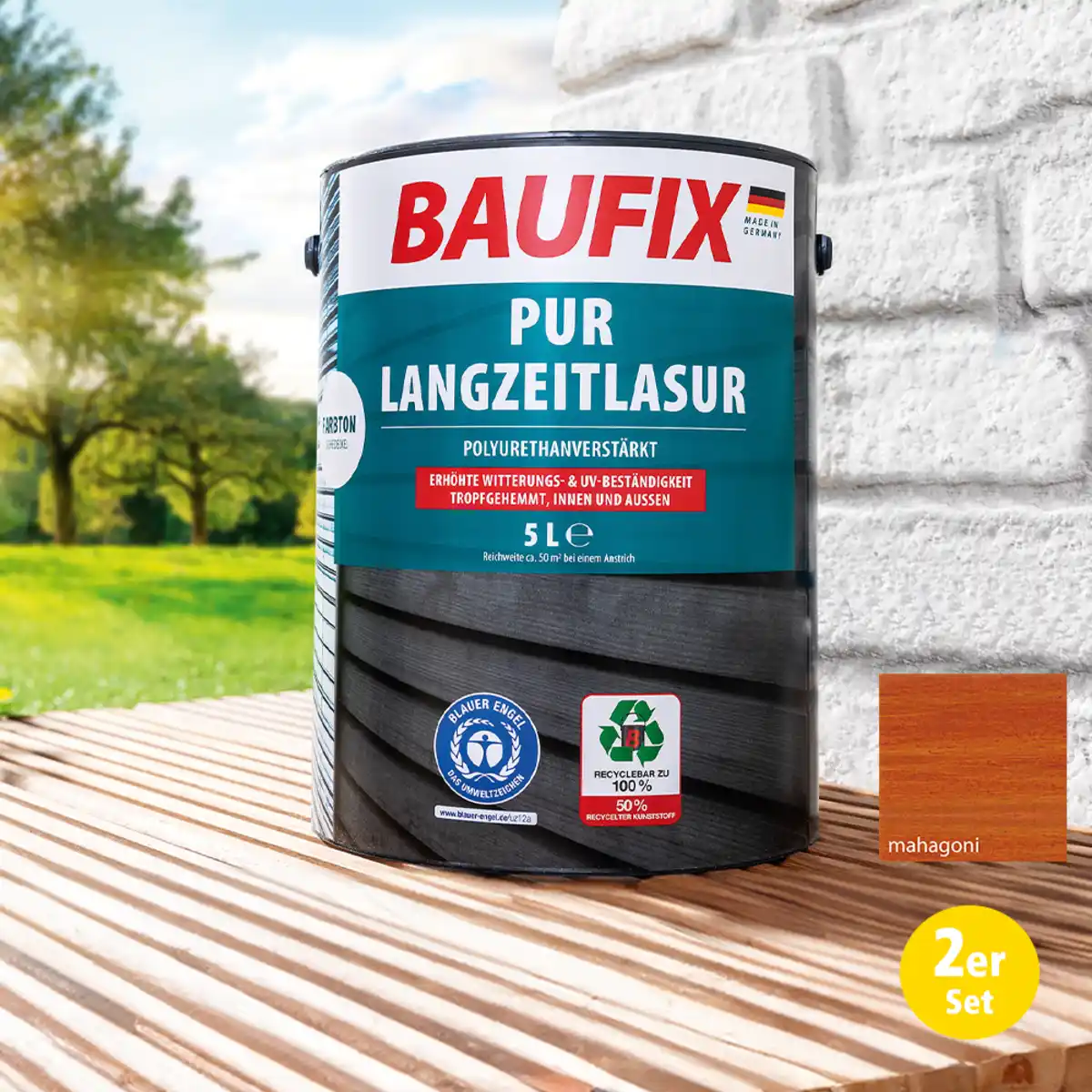 Bild 1 von PUR Langzeitlasur 5l 2er Set