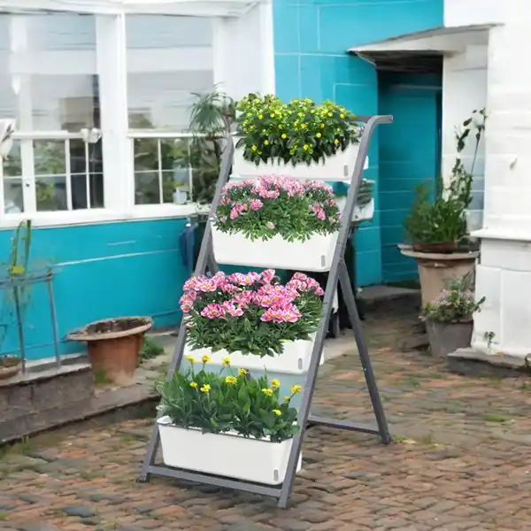 Bild 2 von Blumengestell, ca. 60 x 70 x 120 cm - Schwarz