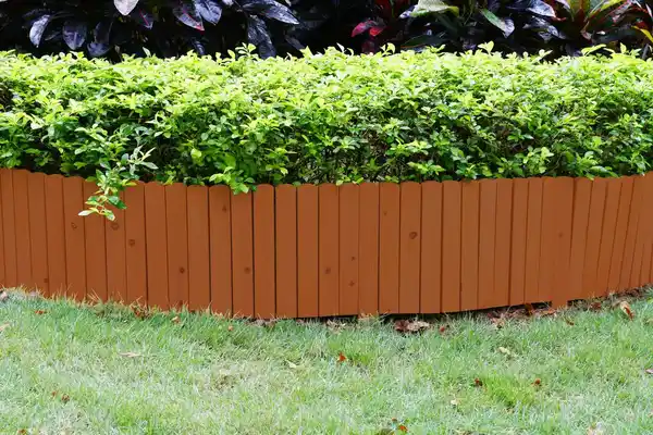 Bild 2 von Rollzaun aus Holz, ca. 203 x 30 / 45 x 1,7cm - Braun