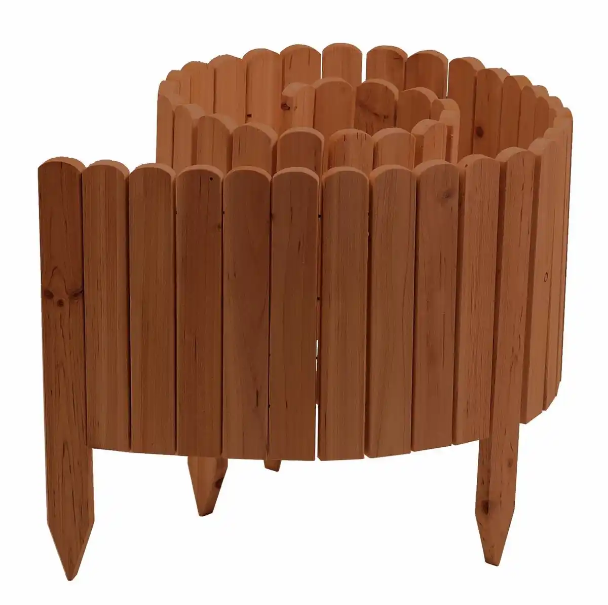 Bild 1 von Rollzaun aus Holz, ca. 203 x 30 / 45 x 1,7cm - Braun