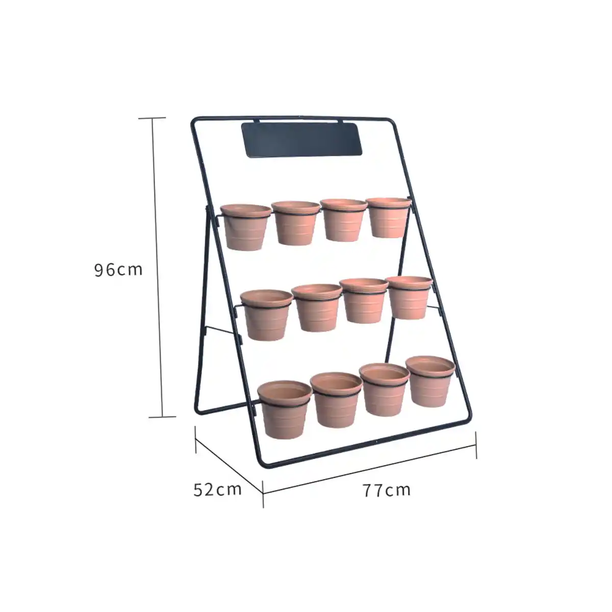 Bild 3 von Blumengestell, ca. 77 x 52 x 96 cm - Schwarz