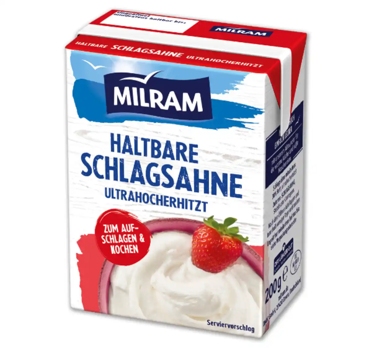 Bild 1 von MILRAM Haltbare Schlagsahne*