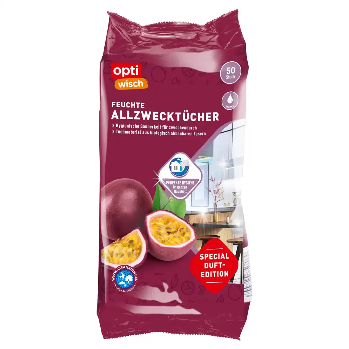 Bild 1 von OPTIWISCH Allzwecktücher Duft 2 x 50
