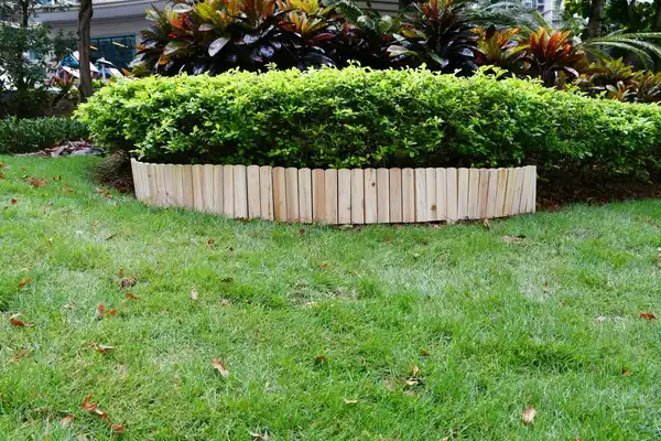 Bild 2 von Rollzaun aus Holz, ca. 203 x 20 / 35 x 1,7cm - Natur