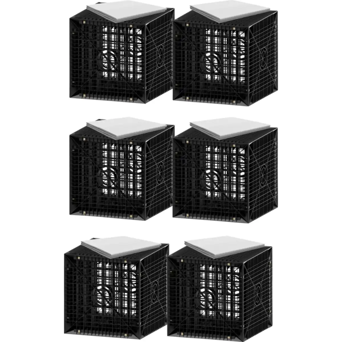 Bild 1 von Erweiterungsset Versickerung 1.230 L - 6 Sickerwürfeln 205 L und Geovlies