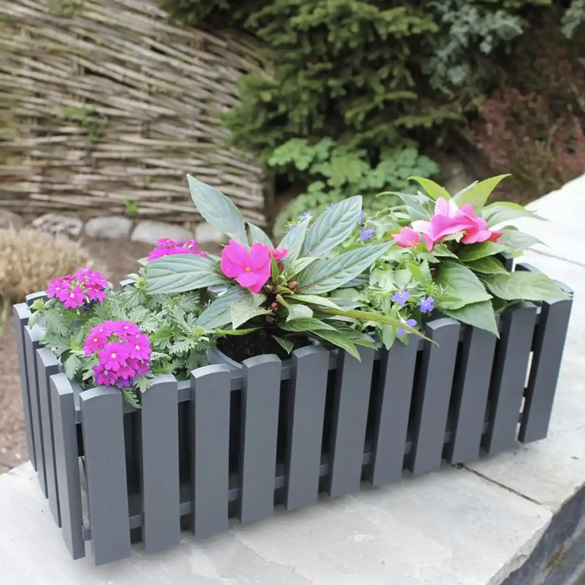 Bild 1 von Blumenkasten Fency 46,5x18,5cm Anthrazit