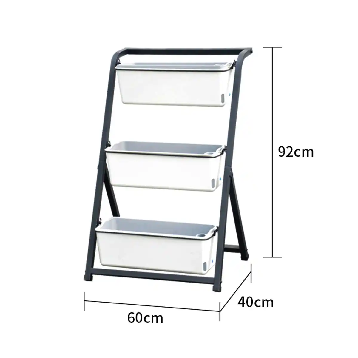 Bild 3 von Blumengestell, ca. 60 x 40 x 92 cm - Schwarz