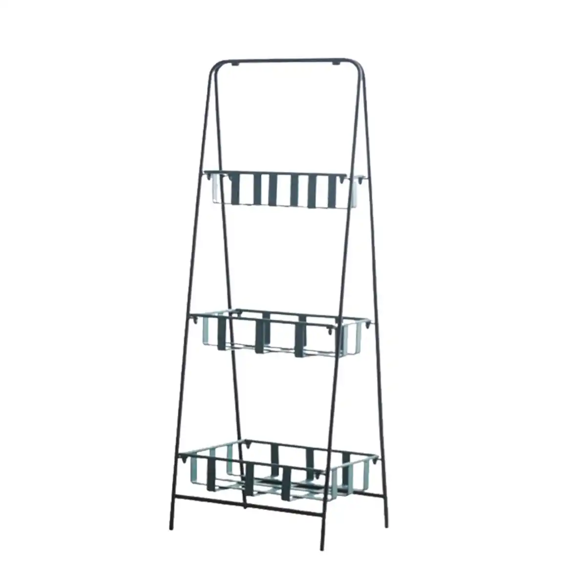 Bild 1 von Blumengestell in "A-Form", ca. 46 x 38 x 142 cm - Schwarz & Blau