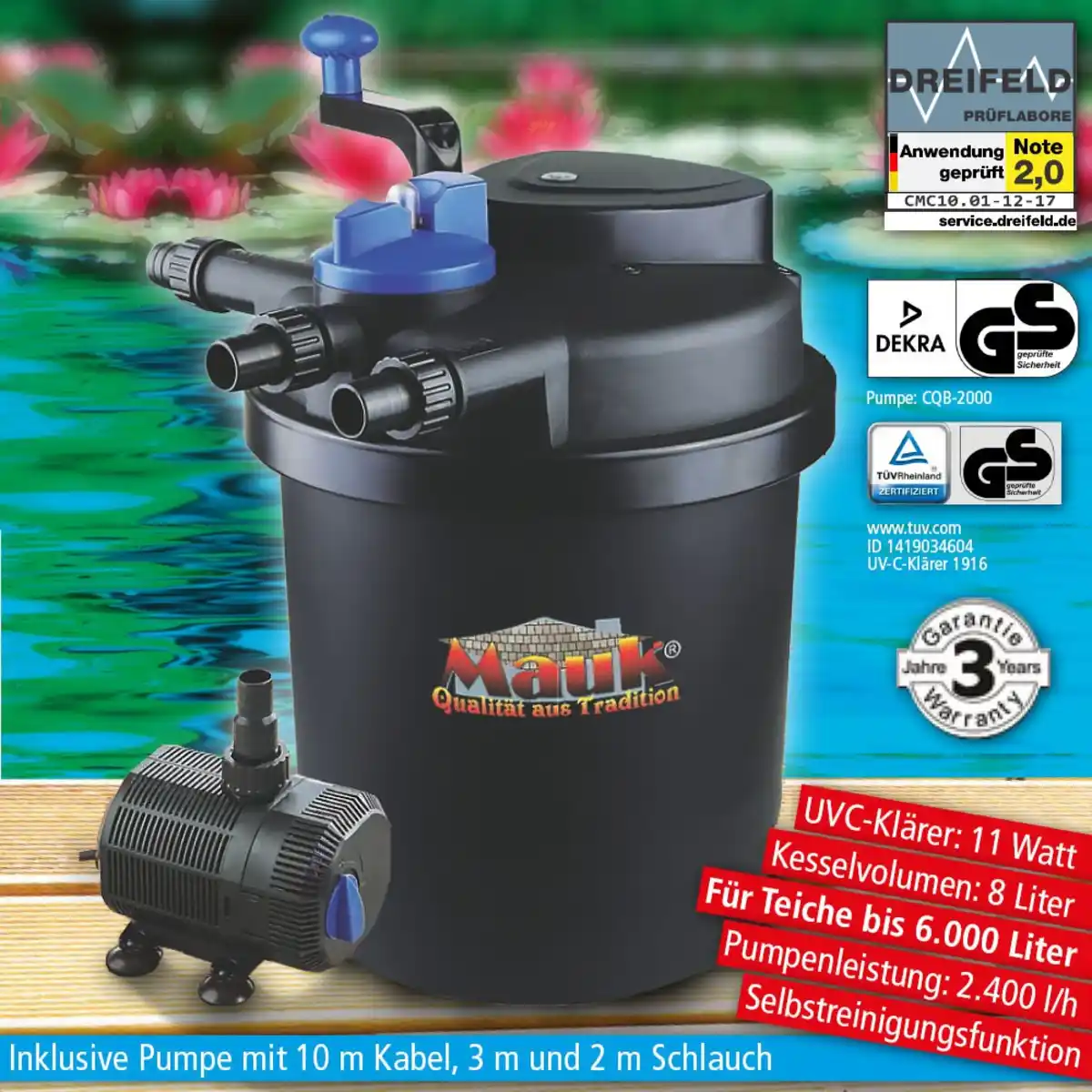 Bild 2 von Teichdruckfilter-Set mit "Spin Clean" Funktion