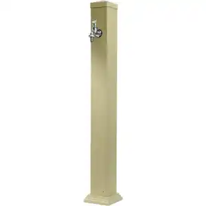 Gartenzapfsäule in Sandbeige