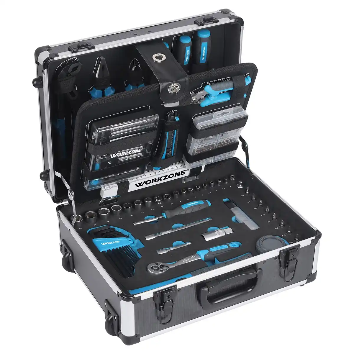 Bild 1 von WORKZONE Werkzeugkoffer 128-tlg.