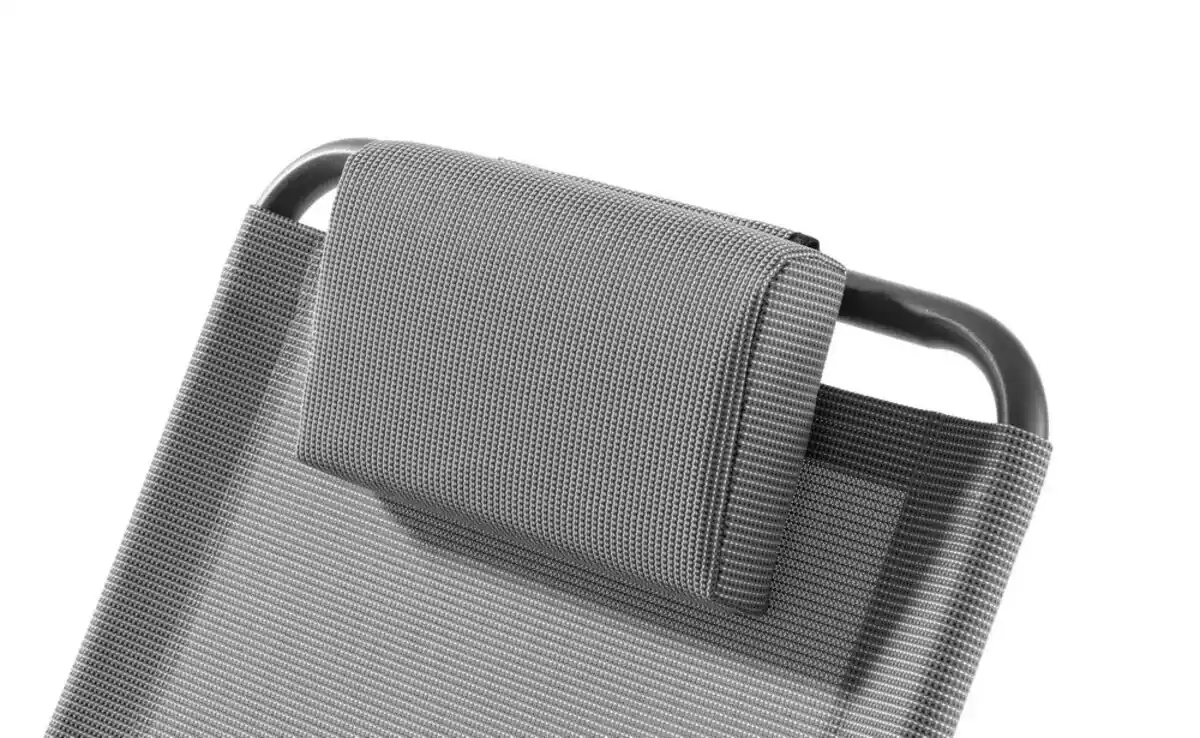 Bild 4 von Schaukelliege mit Kissen verstellbar, ca. 177-143 x 63 x 64-106 cm - Grau