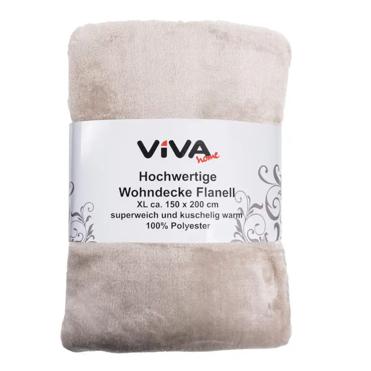 Bild 1 von Kuscheldecke Flanell 150 x 200 cm aus Polyester in Sand