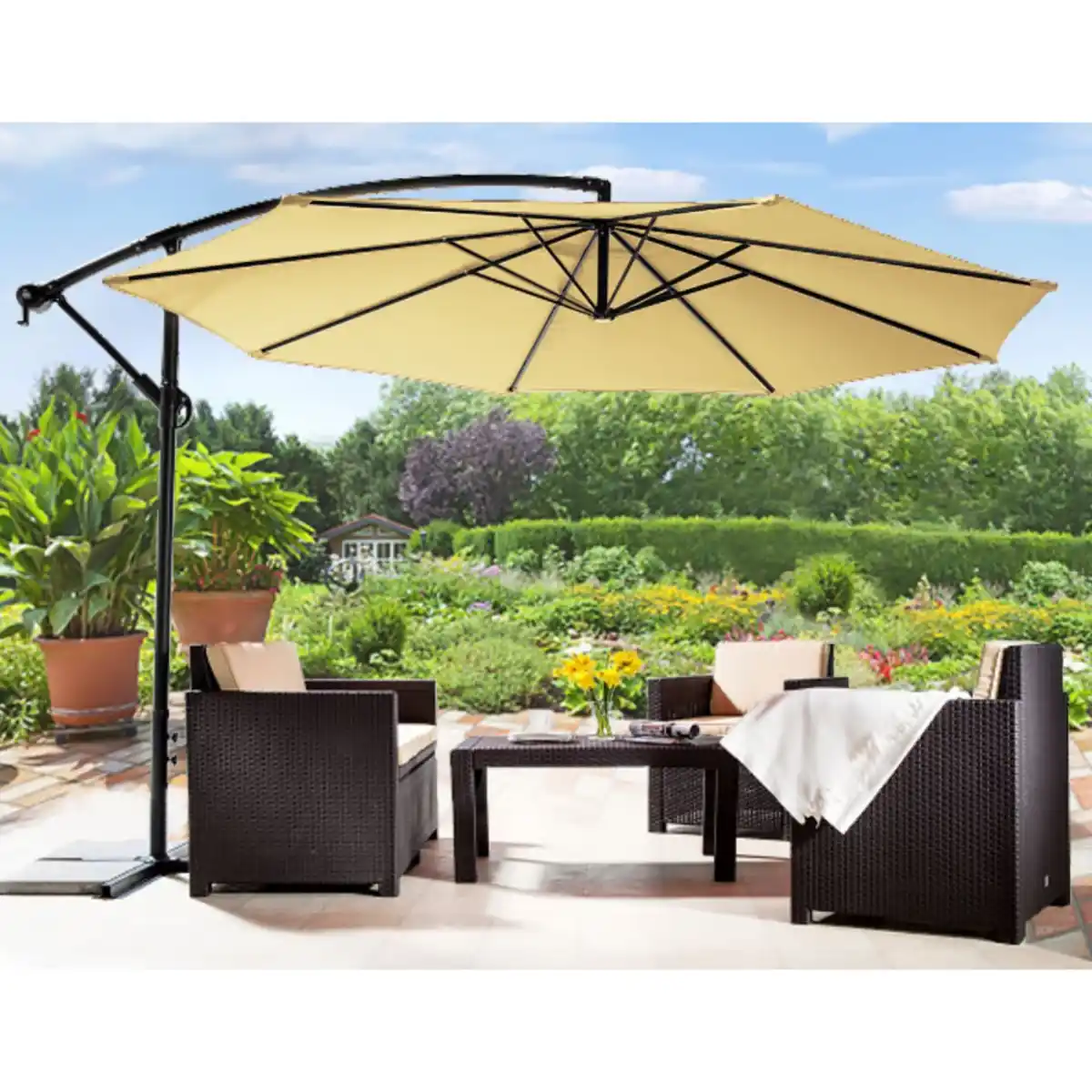 Bild 1 von Aluminium-Ampelschirm, Ø ca. 3 m – Beige