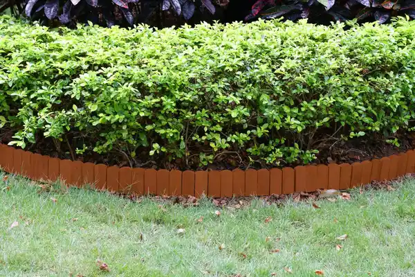 Bild 2 von Rollzaun aus Holz, ca. 203 x 10 / 20 x 1,7cm - Braun