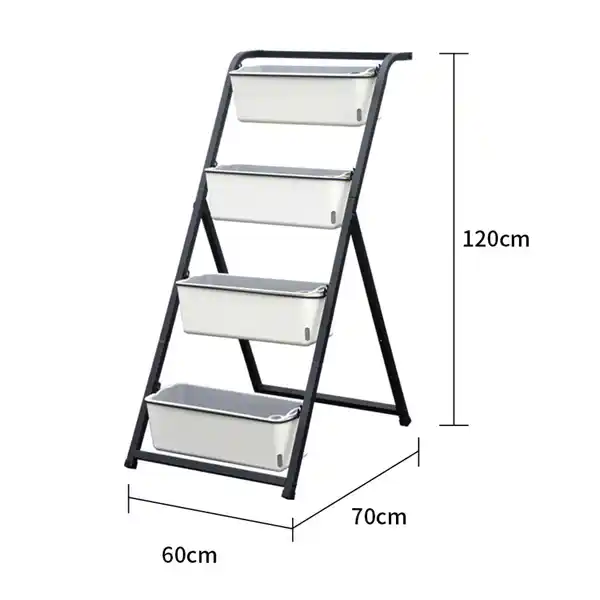 Bild 3 von Blumengestell, ca. 60 x 70 x 120 cm - Schwarz