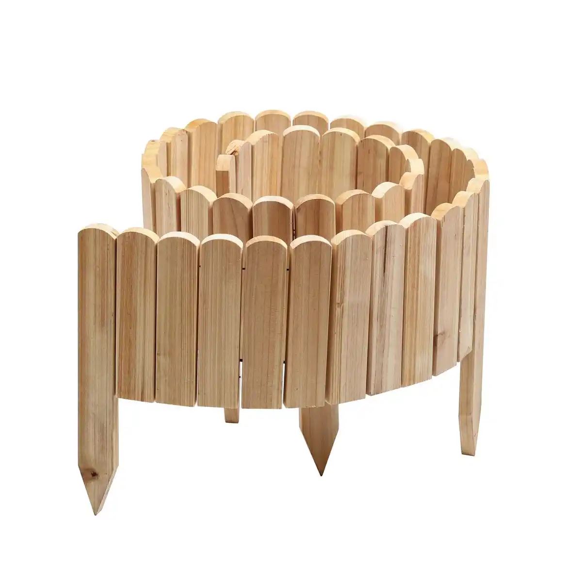 Bild 1 von Rollzaun aus Holz, ca. 203 x 20 / 35 x 1,7cm - Natur