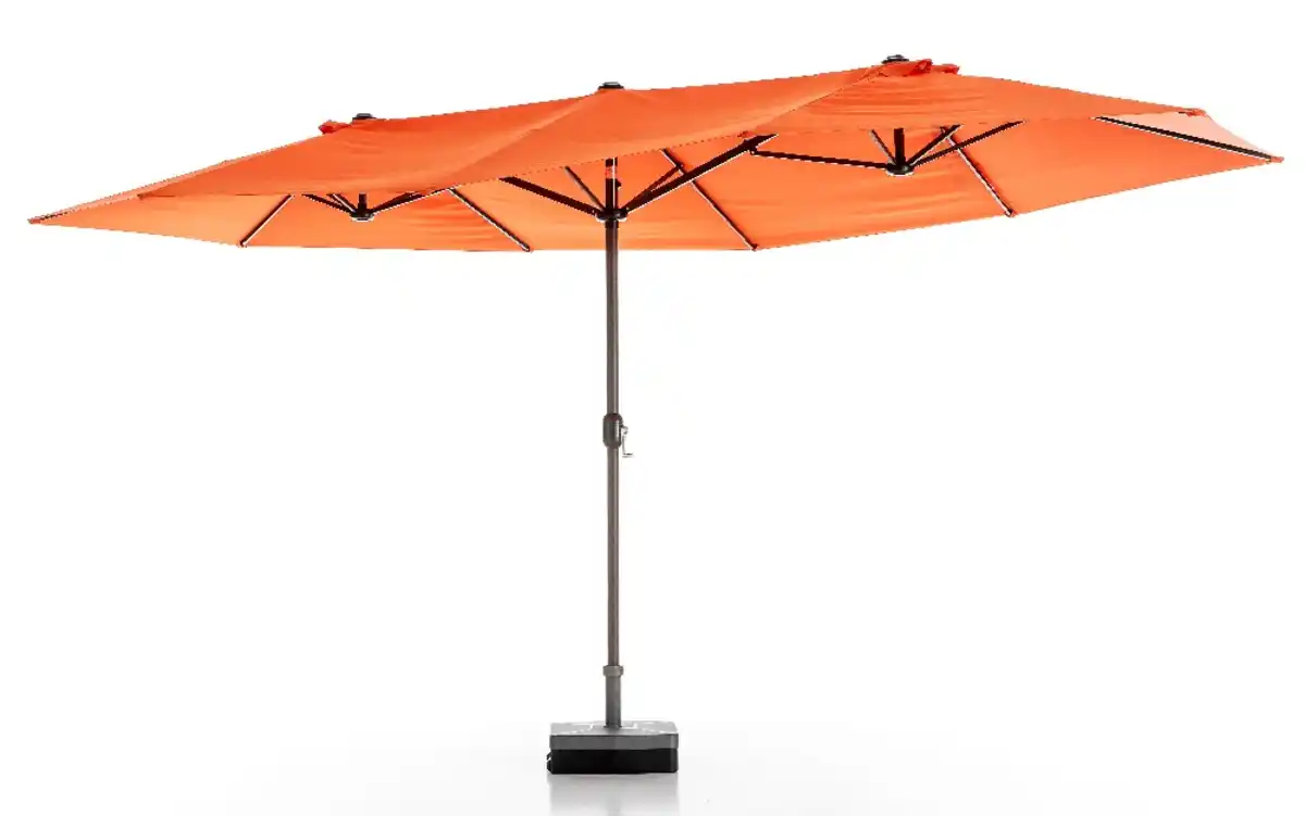 Bild 1 von XXL-Oval-Sonnenschirm, ca. 4,6 x 2,7 m- Terra