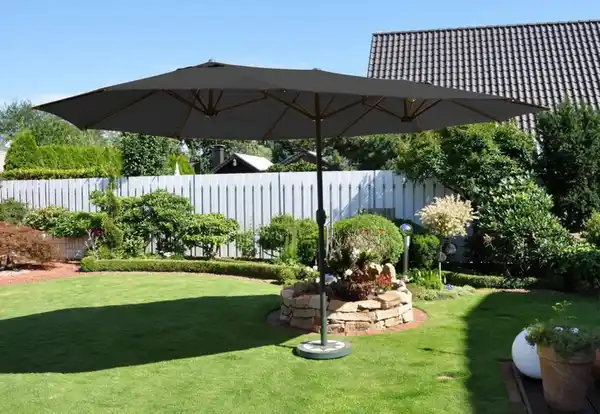 Bild 2 von XXL-Oval-Sonnenschirm, ca. 4,6 x 2,7 m- Anthrazit