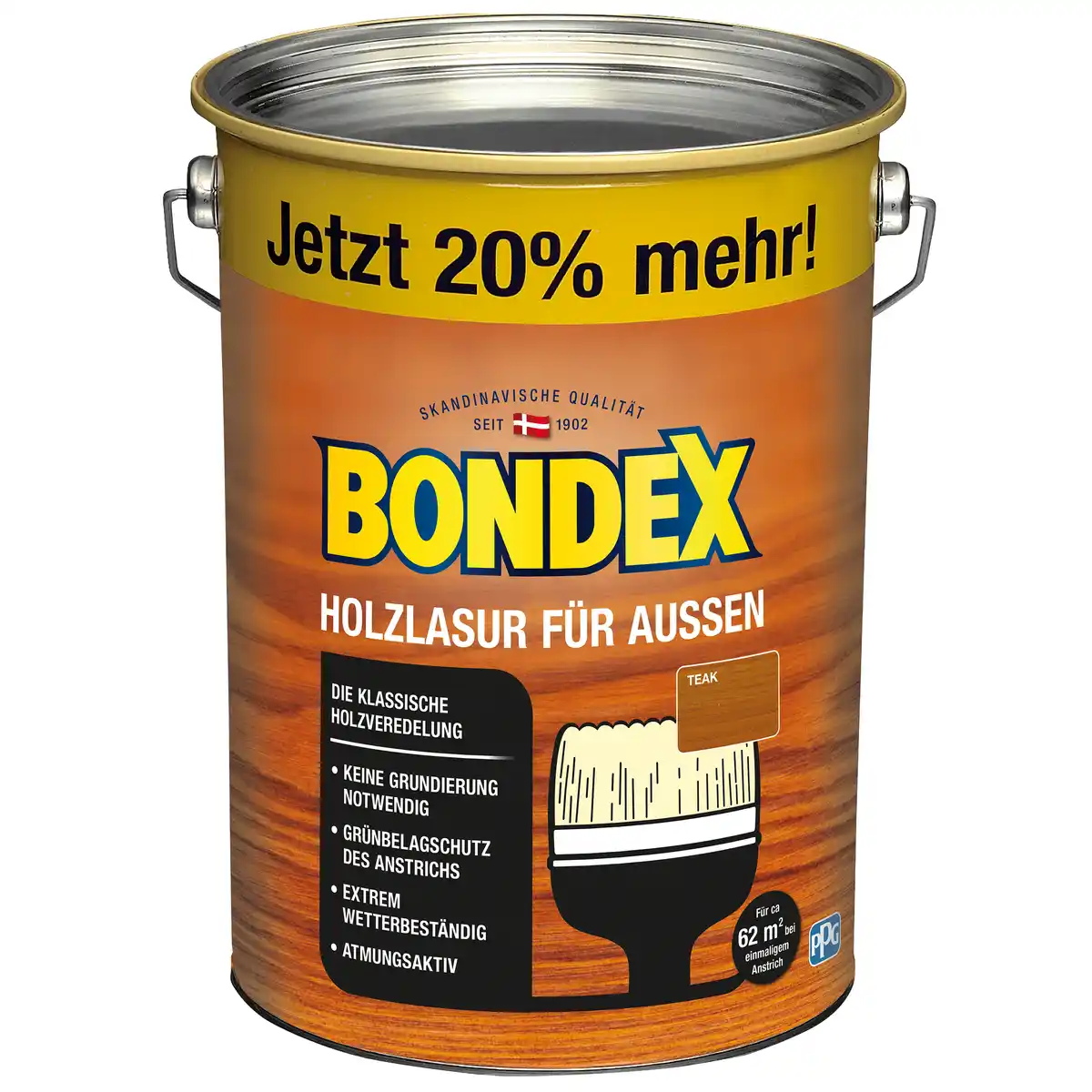 Bild 1 von Bondex Holzlasur teakfarben 4,8 l