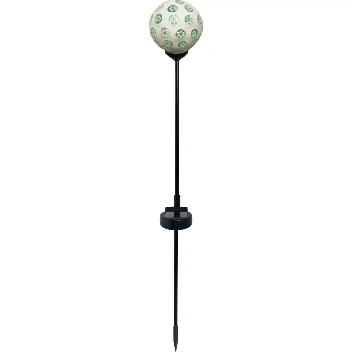 Bild 1 von toom LED-Solar-Dekoleuchte 'Kugel' grün/weiß Ø 9 cm