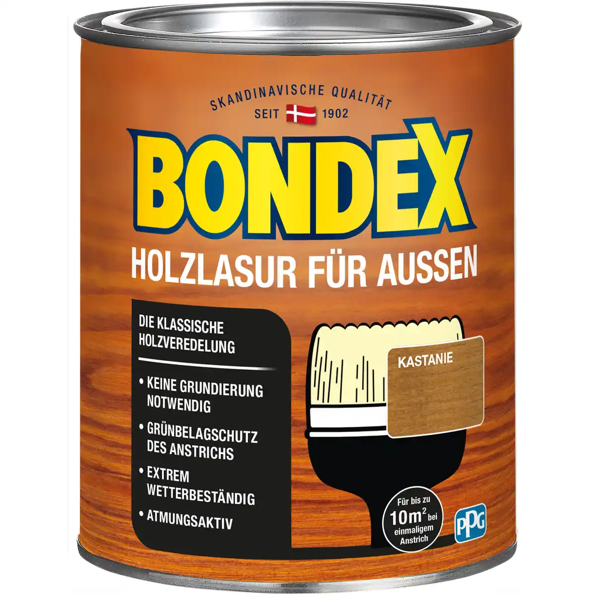 Bild 1 von Bondex Holzlasur kastanienfarben 750 ml