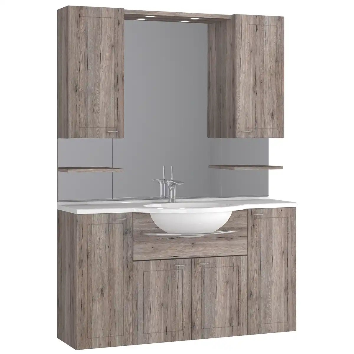 Bild 1 von Badmöbelset 'Elba' 5-teilig braun