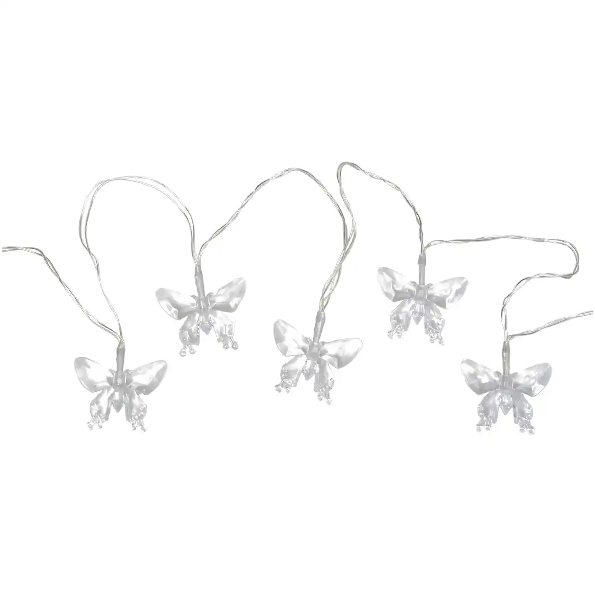 Bild 1 von toom LED-Solar-Lichterkette 'Schmetterling' grün/pink 180 cm