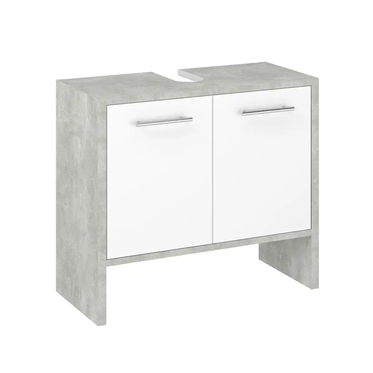 Bild 1 von Astor Waschtischunterschrank 'Lahti' betonfarben/weiß 62 x 82 x 28 cm