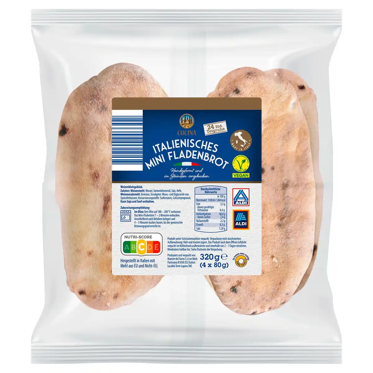 Bild 1 von CUCINA Italineisches Mini-Fladenbrot 320 g