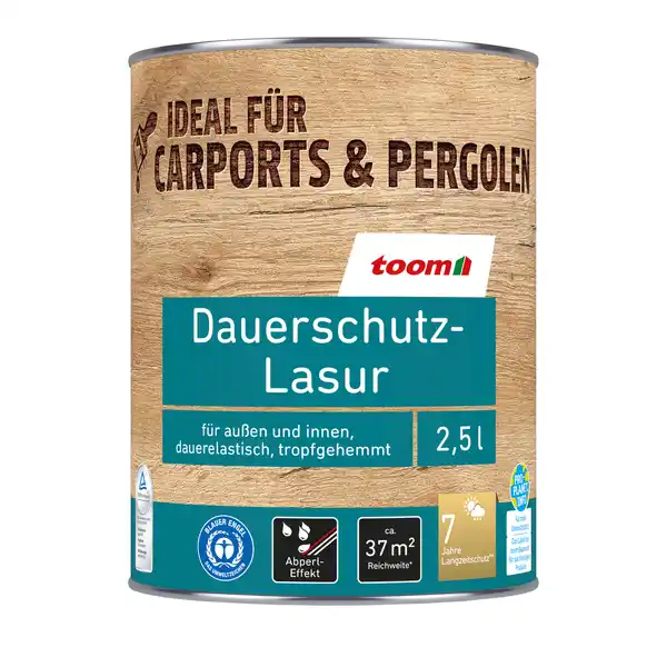 Bild 1 von toom Dauerschutzlasur nussbaumfarben dunkel 2,5 l
