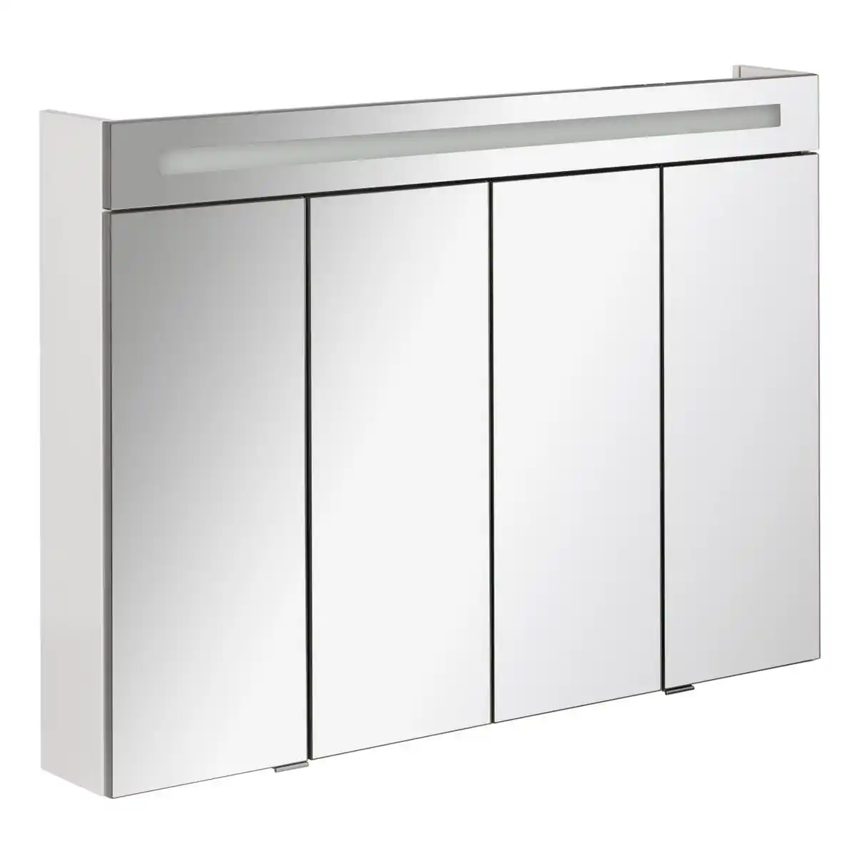 Bild 1 von Fackelmann LED-Spiegelschrank 'Twindy' weiß glänzend 110 x 78,4 x 16,2 cm