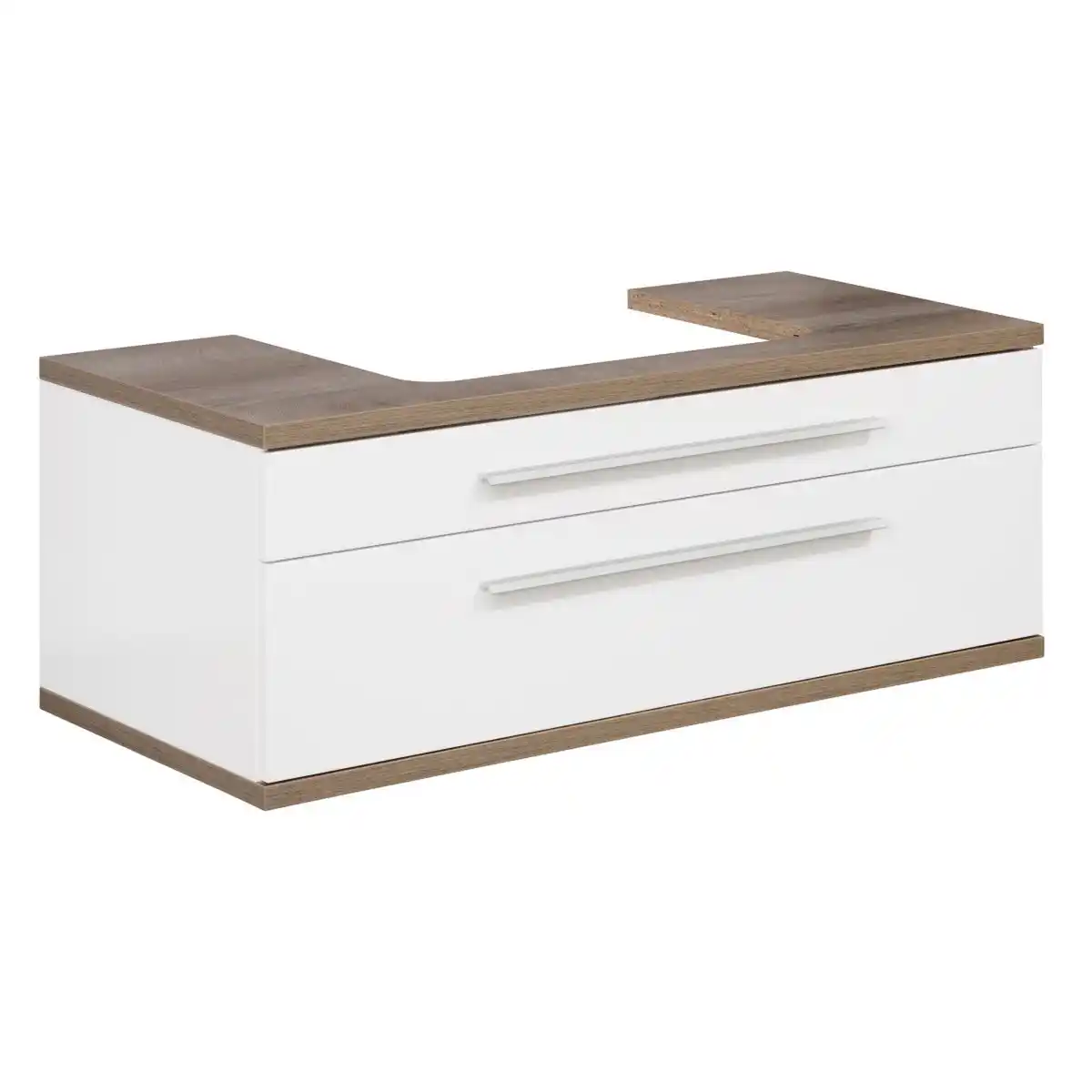 Bild 1 von Fackelmann Waschbeckenunterschrank 'Stanford' weiß glänzend 110 x 40,5 x 50 cm