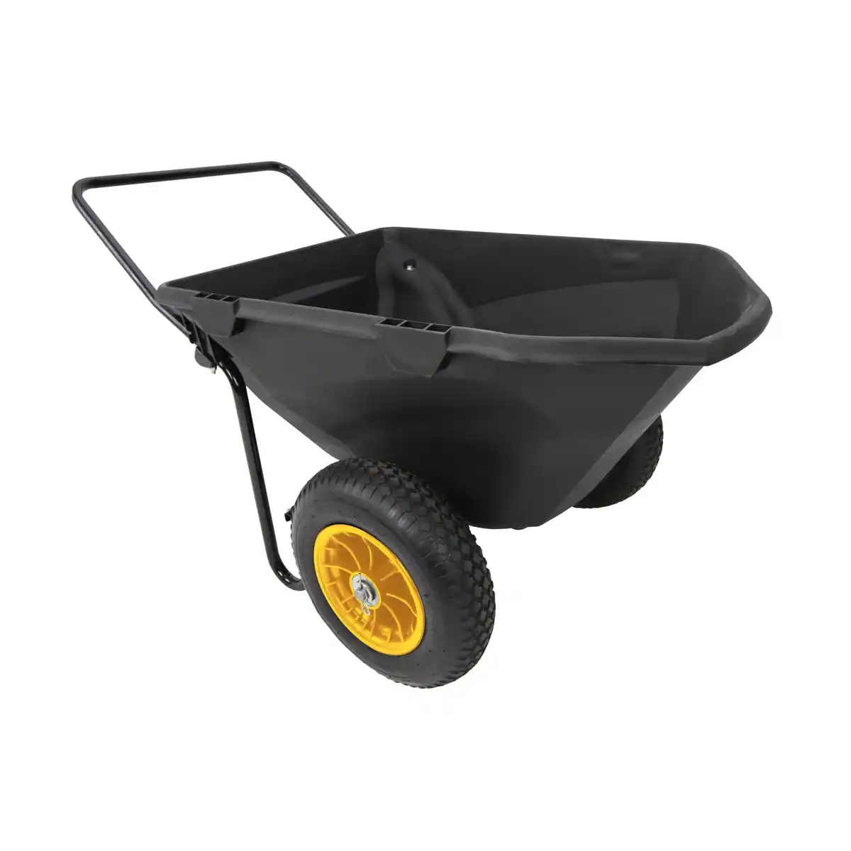 Bild 1 von Polar Schubkarre 'Cub Cart' schwarz Stahl / Kunststoff 127 x 71 x 74 198 Liter