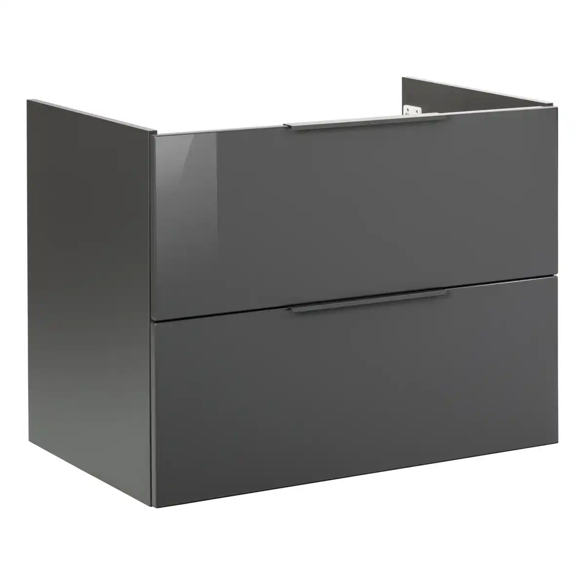 Bild 1 von Fackelmann Waschbeckenunterschrank 'Luna' anthrazit glänzend 80 x 60,5 x 49 cm