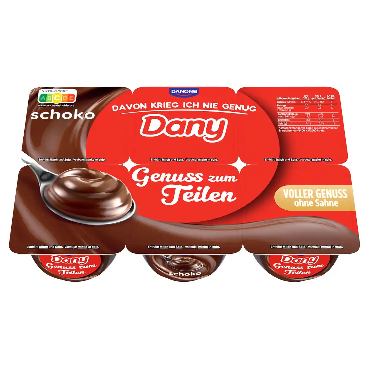 Bild 1 von DANONE DANY Pudding 6 x 125 g, Schoko
