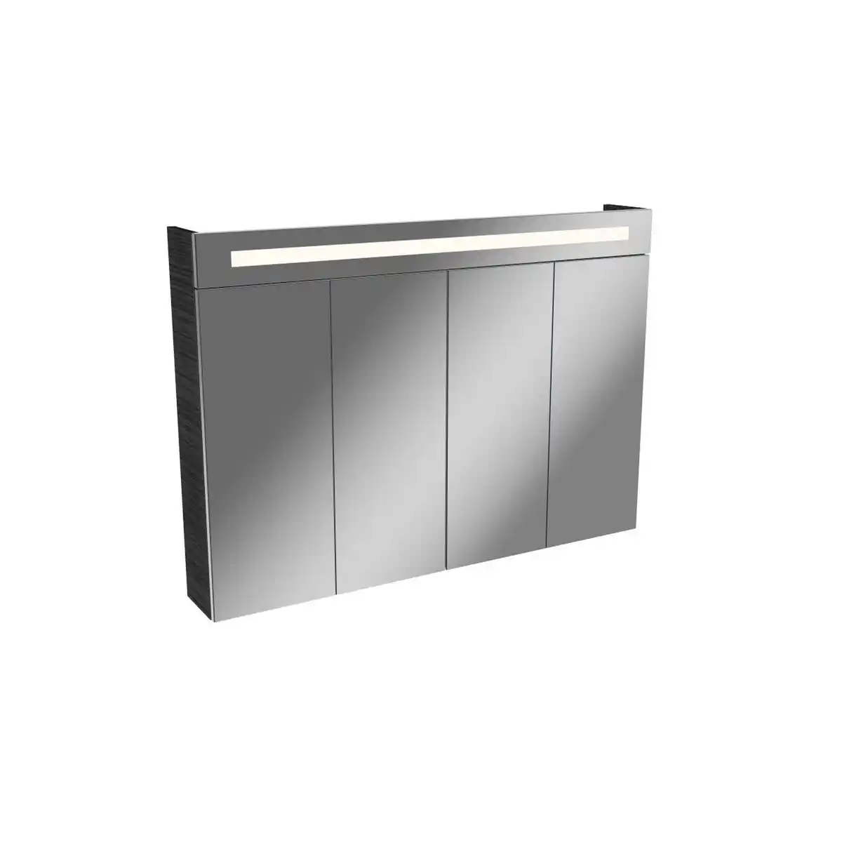 Bild 1 von Fackelmann LED-Spiegelschrank 'Twindy' braun 110 x 78,4 x 16,2 cm