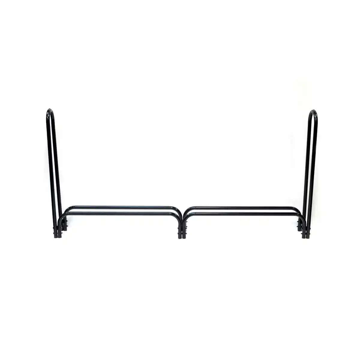 Bild 1 von ShelterLogic Kaminholzregal schwarz Stahl inklusive Abdeckung 244 x 25 x 118 cm