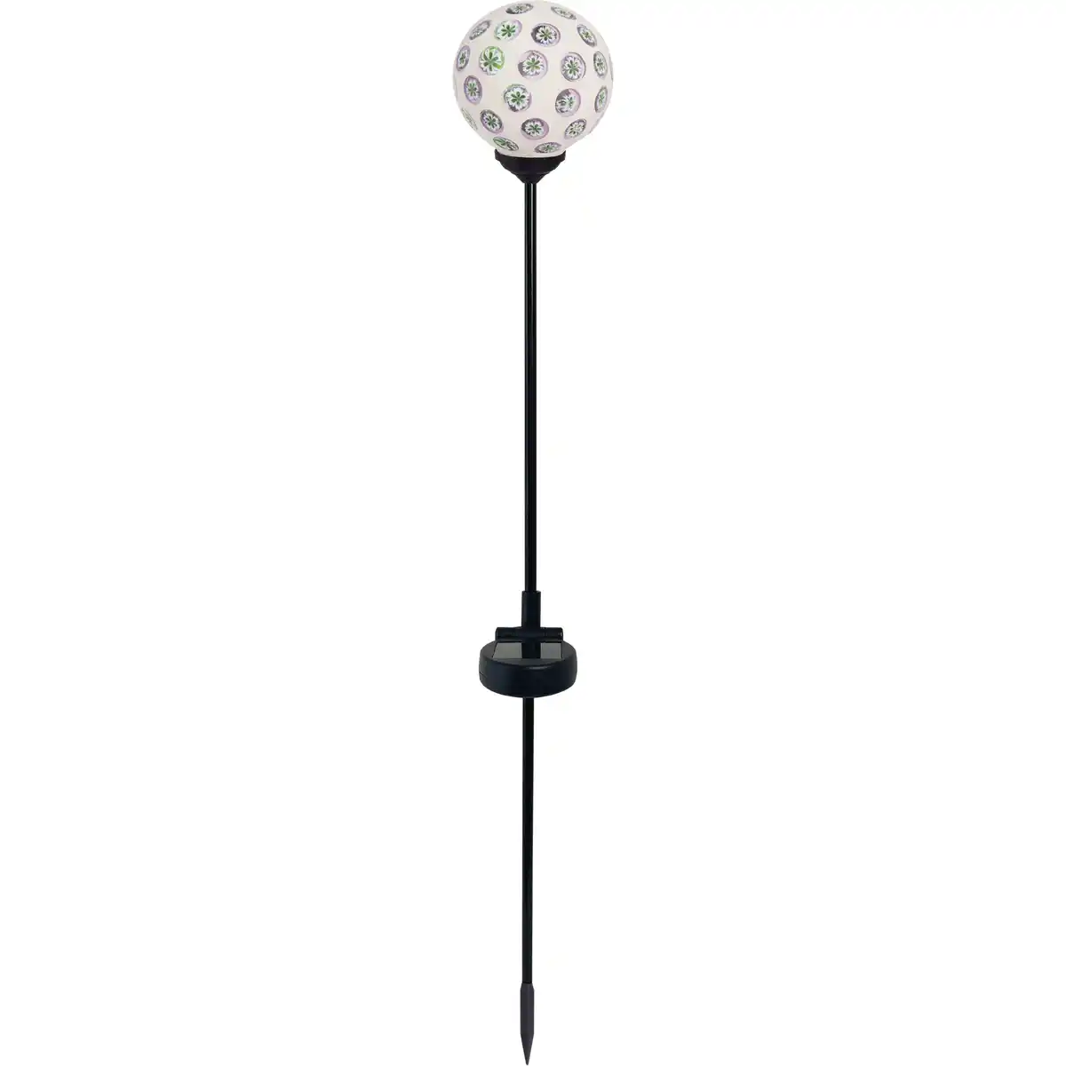 Bild 1 von toom LED-Solar-Dekoleuchte 'Kugel' rose/weiß Ø 9 cm
