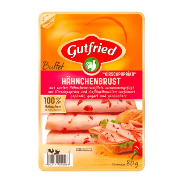 Bild 3 von GUTFRIED Hähnchenbrust-Aufschnitt 80g