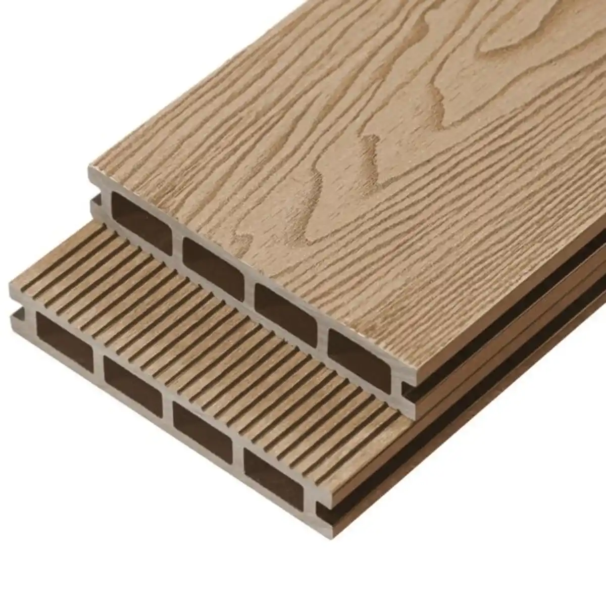 Bild 1 von WPC Terrassendielen Samana Premium Komplettset (inkl. Unterkonstruktion) - 10 m² Teak